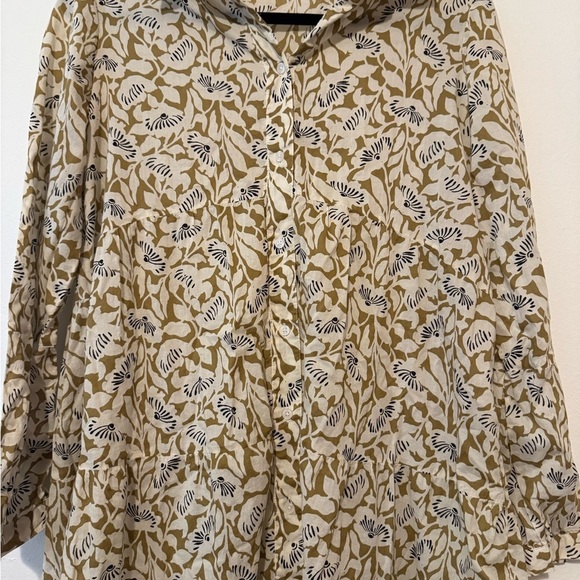 🎉Maxi Cream Long Sleeve Ruffled Sundress - Picture 2 of 5